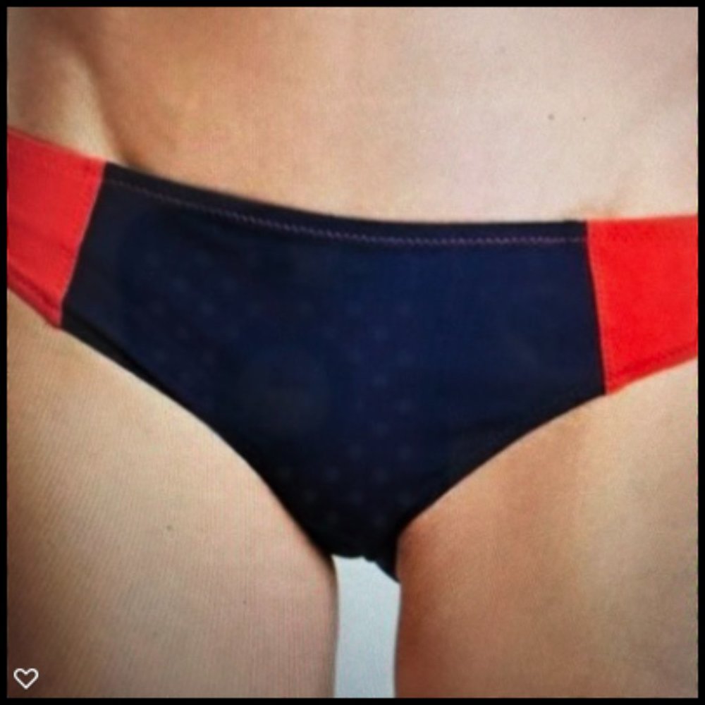NWT Athleta Color Block Mid Rise Swim Bottom - Picture 3 of 4
